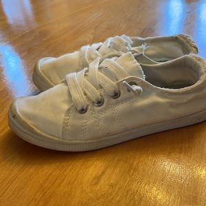 White Jellypop slip on shoes